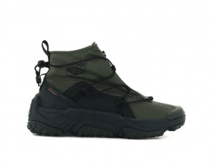 Palladium Off-grid Hi Zip Waterproof + Sneakers Uomo Verde Oliva | OHCTU-3541