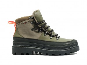 Palladium Pallatrooper Hiker Wp+ Stivali Donna Verde Oliva | HTOWU-7103