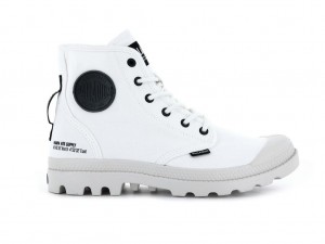 Palladium Pampa Hi Htg Supply Stivali Bambino Bianche | KIXAN-6028