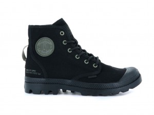 Palladium Pampa Hi Htg Supply Stivali Bambino Nere Nere | XEZUQ-5148