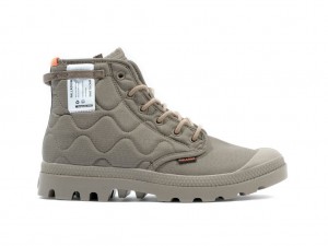 Palladium Pampa Re-quilted Stivali Uomo Verde Oliva | TBJWM-8427