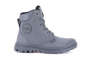 Palladium Pampa Sport Cuff Wps Stivali Donna Grigie Scuro | LEHMI-4523