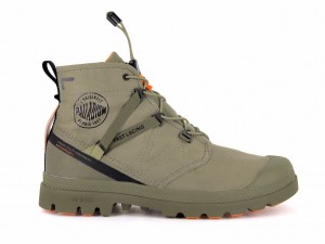 Palladium Pampa Travel Lite+ Waterproof Stivali Uomo Dune | KZYWF-1948