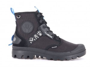 Palladium Pampa X Destiny Stivali Bambino Nere | BMSVJ-4751