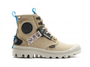 Palladium Pampa X Destiny Stivali Bambino Dune | WYEKI-9401