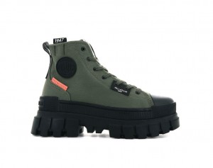 Palladium Revolt Hi Tx Stivali Donna Verde Oliva | NVBZQ-1725