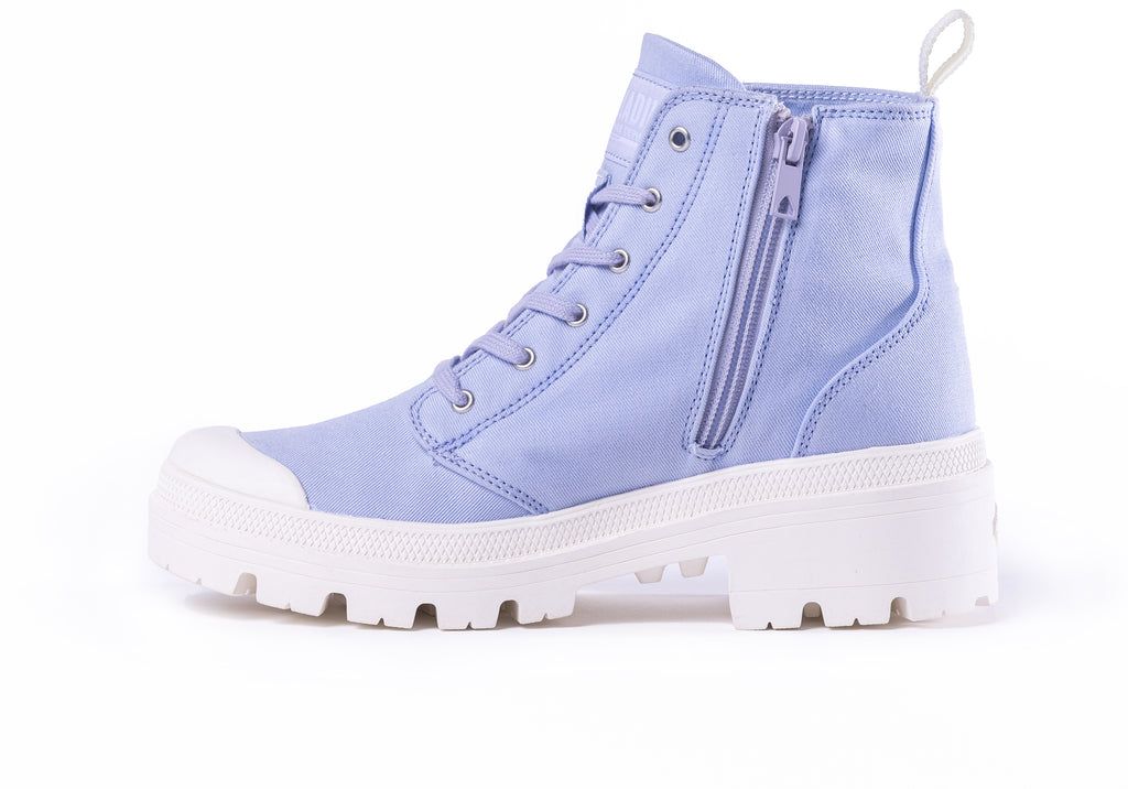 Palladium Pallabase Twill Stivali Donna Blu | ZYDBH-4321