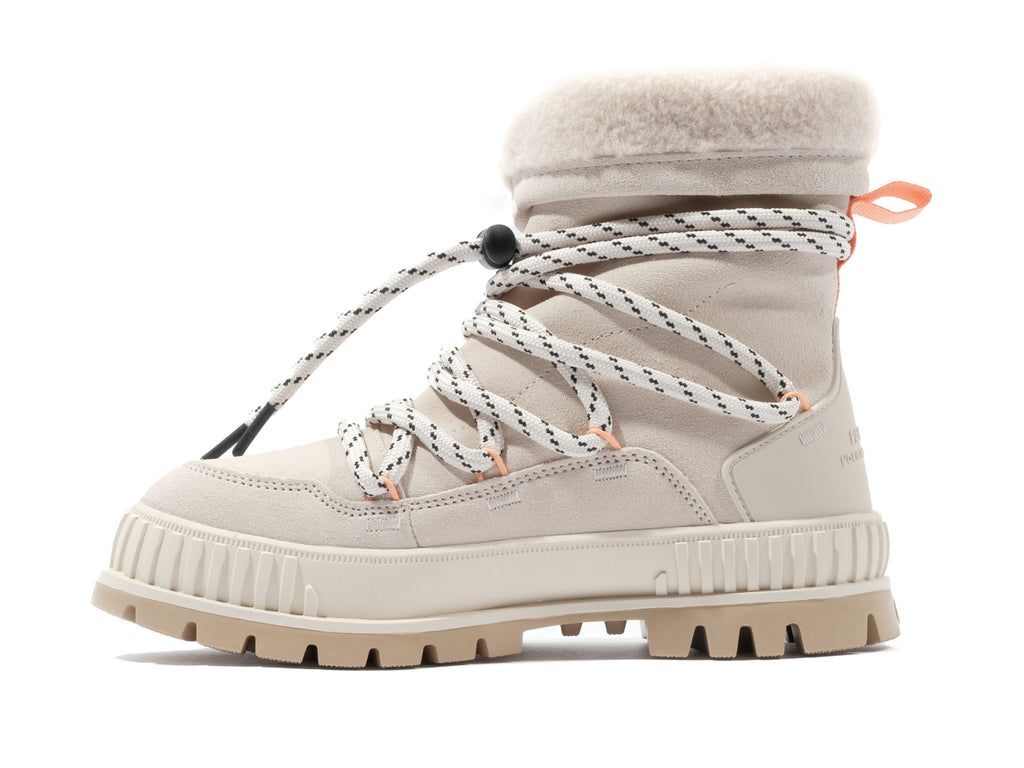 Palladium Pallashock Hiver Stivali Donna Almond Milk | YMRGX-2691