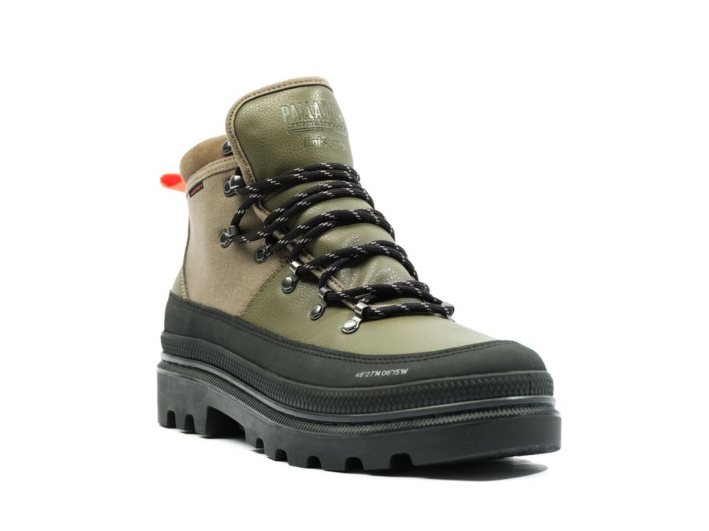 Palladium Pallatrooper Hiker Wp+ Stivali Donna Verde Oliva | HTOWU-7103