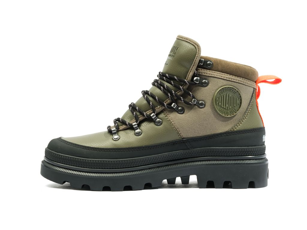 Palladium Pallatrooper Hiker Wp+ Stivali Donna Verde Oliva | HTOWU-7103