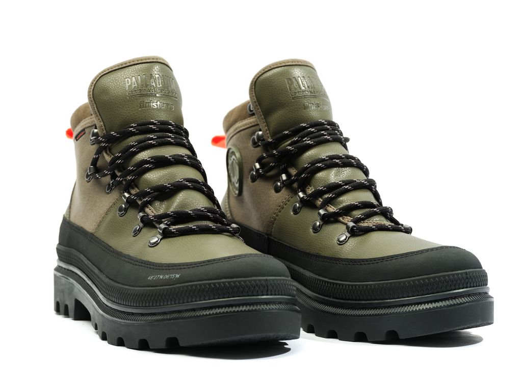 Palladium Pallatrooper Hiker Wp+ Stivali Donna Verde Oliva | HTOWU-7103