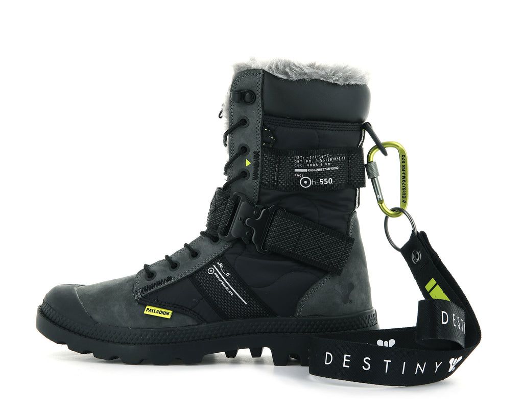 Palladium Pampa Europa Tactical X Destiny Stivali Uomo Nere | ZFRUG-7594