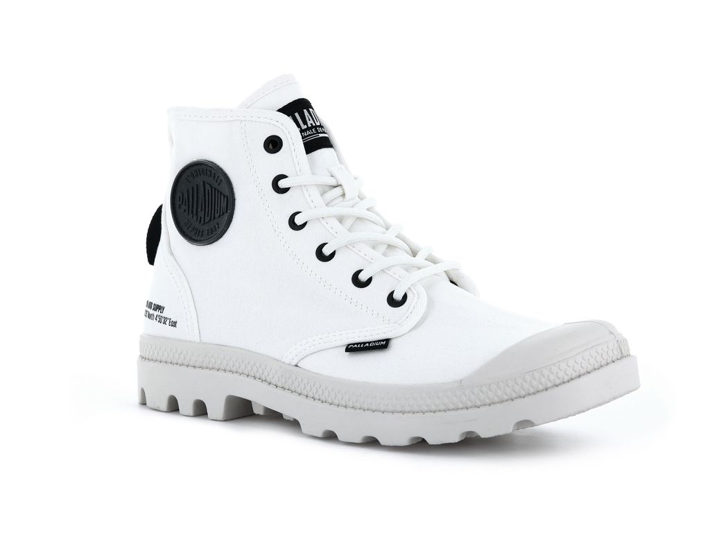 Palladium Pampa Hi Htg Supply Stivali Bambino Bianche | KIXAN-6028