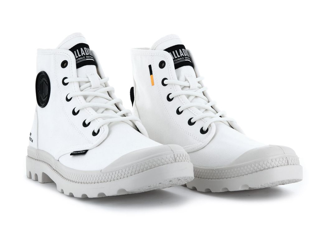 Palladium Pampa Hi Htg Supply Stivali Bambino Bianche | KIXAN-6028