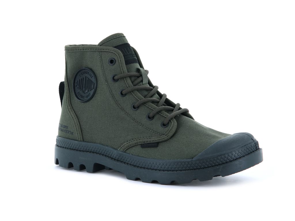 Palladium Pampa Hi Htg Supply Stivali Bambino Verde Oliva | JCHYN-4127