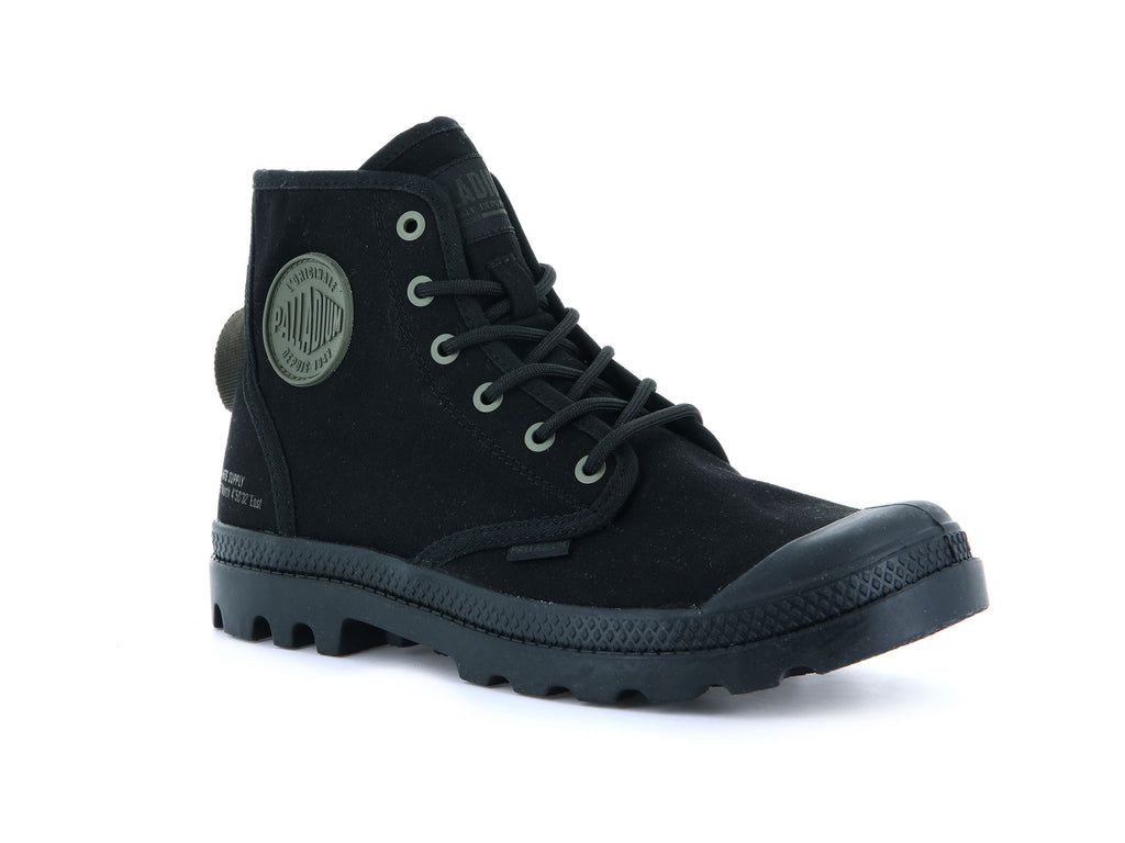 Palladium Pampa Hi Htg Supply Stivali Bambino Nere Nere | XEZUQ-5148