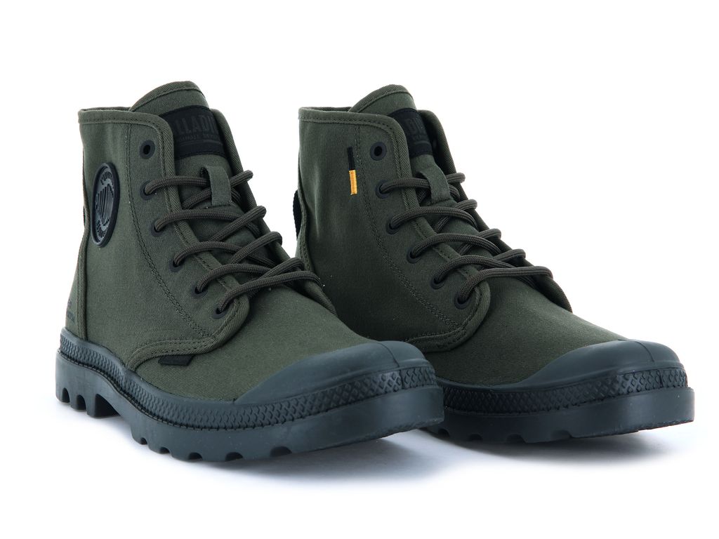 Palladium Pampa Hi Htg Supply Stivali Uomo Verde Oliva | FGPOY-5140