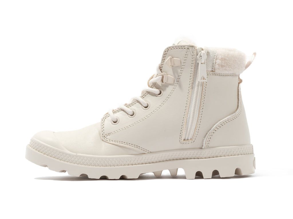 Palladium Pampa Hi Snow Warm Stivali Donna Almond Milk | CQLJK-9238