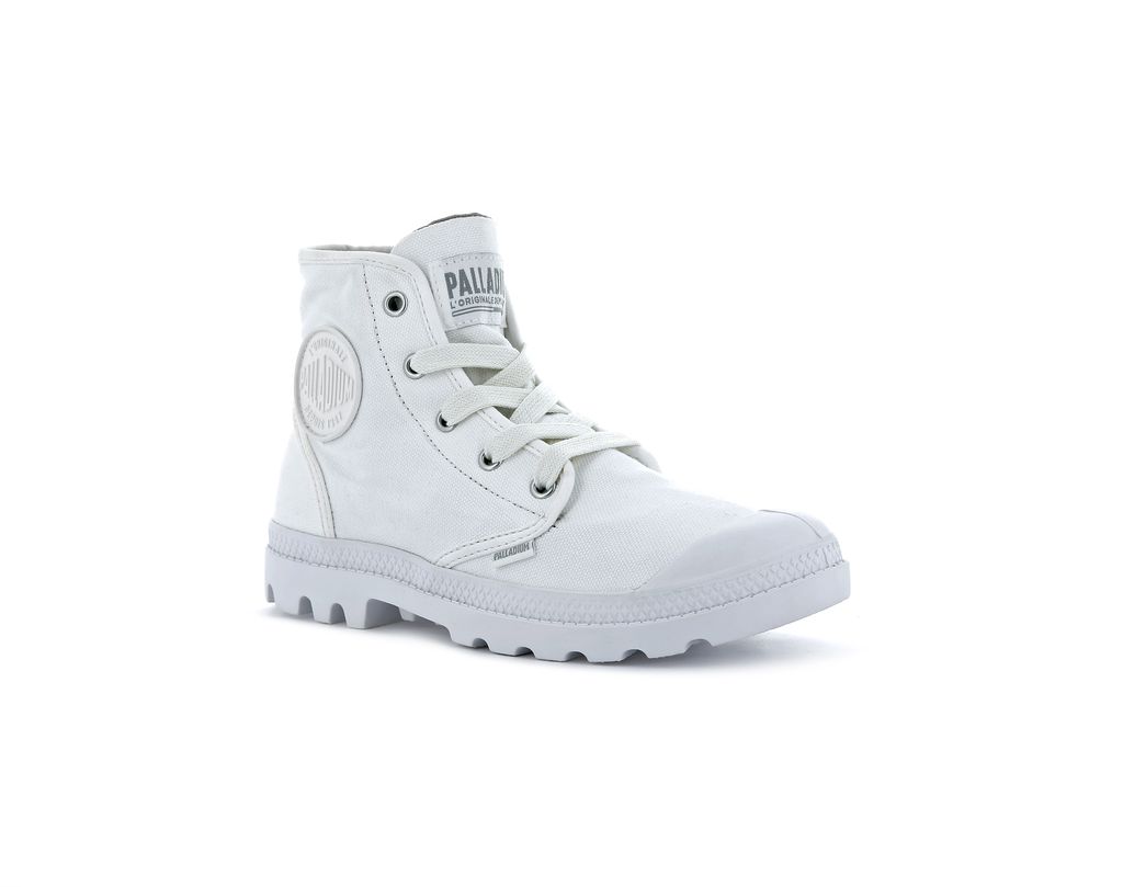 Palladium Pampa Hi Stivali Donna Bianche | LKDVT-2876