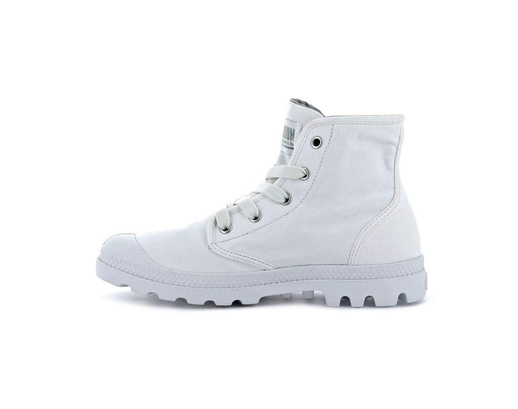 Palladium Pampa Hi Stivali Donna Bianche | LKDVT-2876