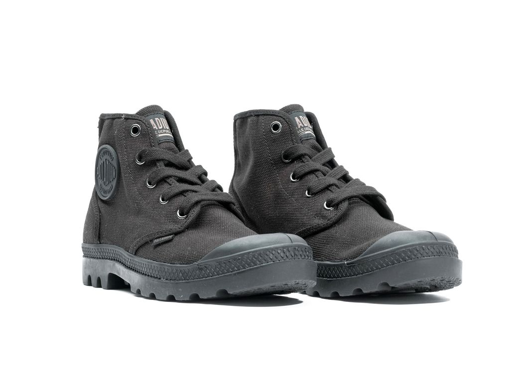 Palladium Pampa Hi Stivali Donna Nere Nere | DAXVF-3910