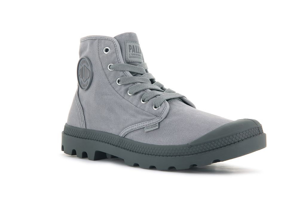 Palladium Pampa Hi Stivali Uomo Grigie | JGXLQ-6517