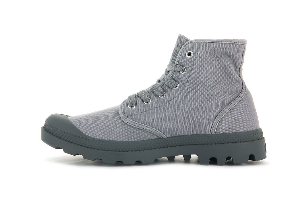 Palladium Pampa Hi Stivali Uomo Grigie | JGXLQ-6517