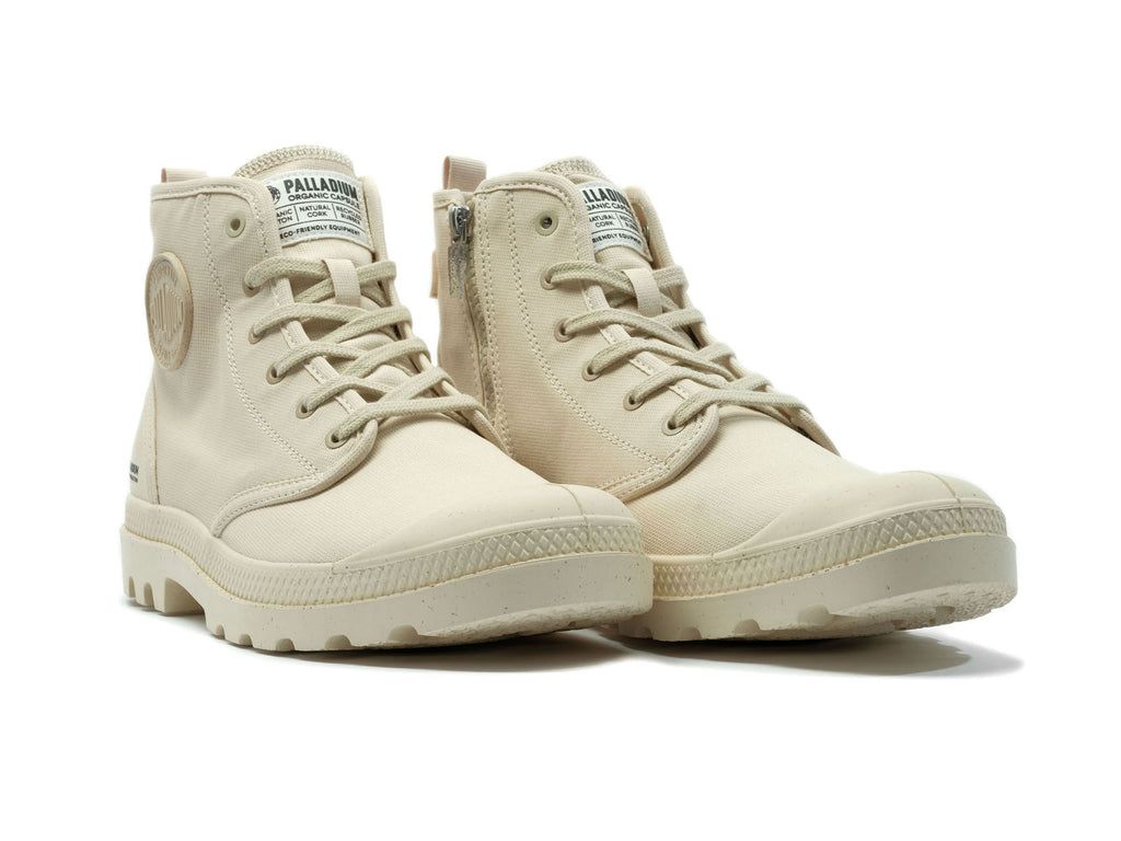 Palladium Pampa Hi Zip Organic Stivali Bambino Sahara | MCXIN-2146