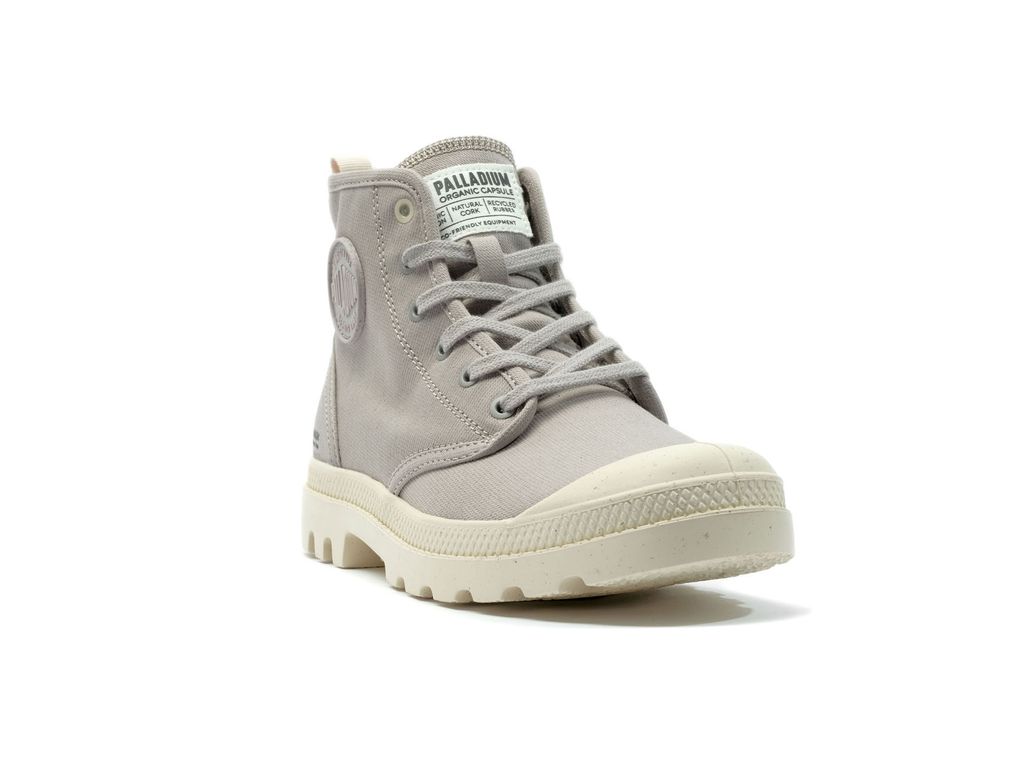 Palladium Pampa Hi Zip Organic Stivali Bambino Grigie | TPEDS-9057