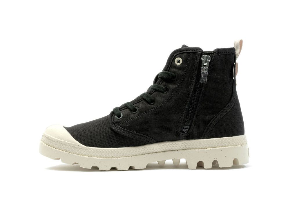 Palladium Pampa Hi Zip Organic Stivali Donna Nere | LBTUS-1806