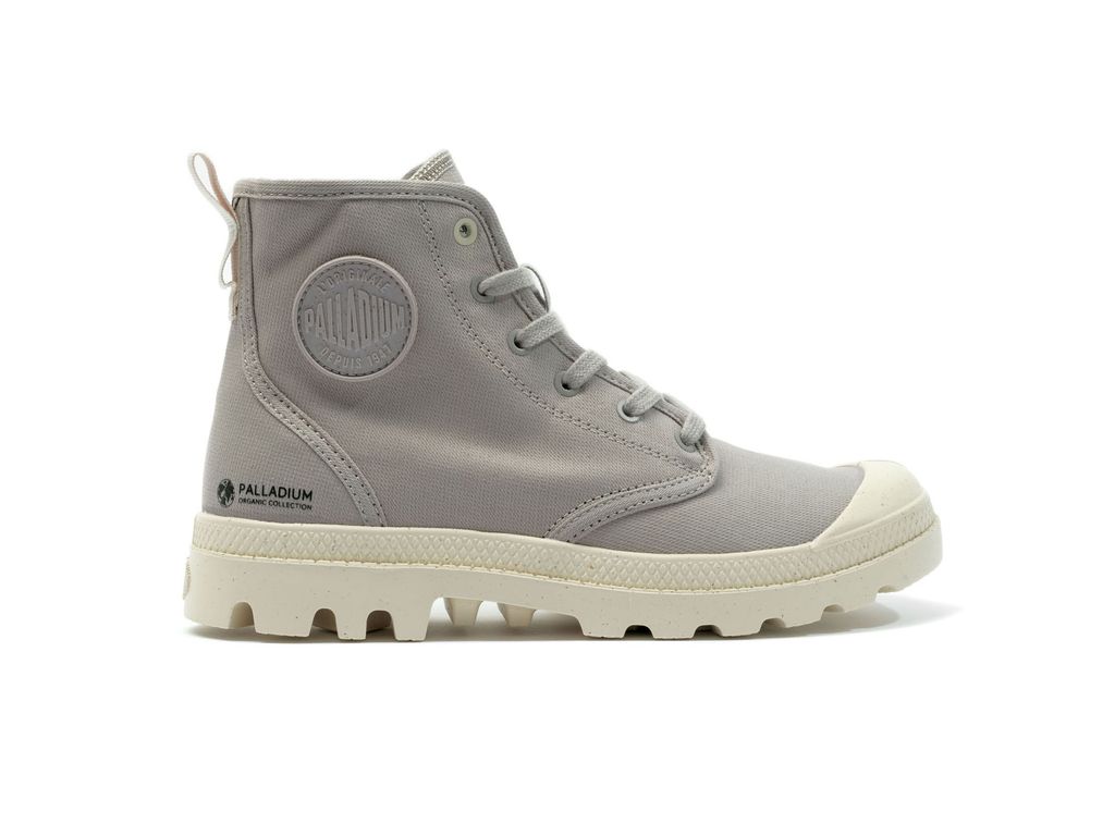 Palladium Pampa Hi Zip Organic Stivali Donna Grigie | JNEYS-3174