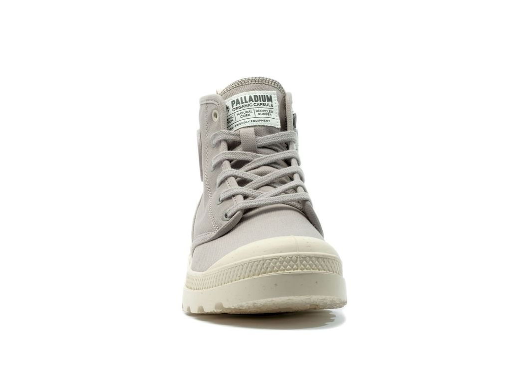 Palladium Pampa Hi Zip Organic Stivali Uomo Grigie | IGFNO-5237