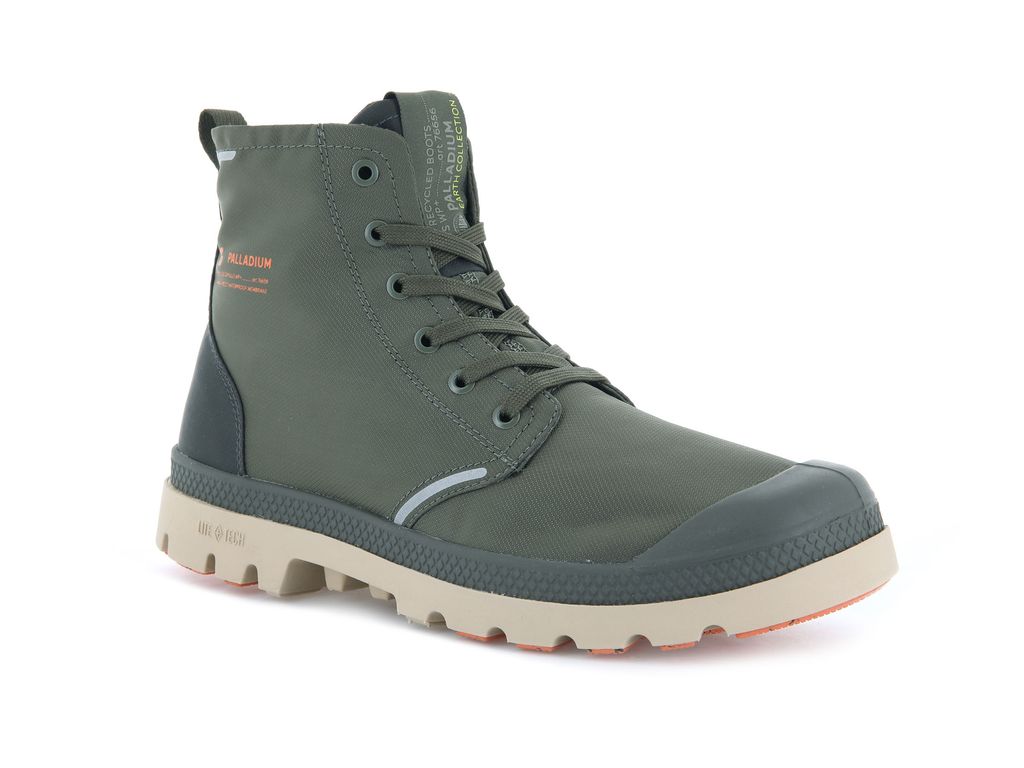 Palladium Pampa Lite+ Recycle Wp+ Stivali Bambino Verde Oliva Verde Oliva | QWJUY-3712