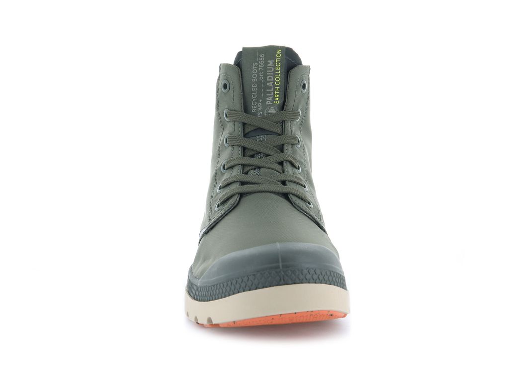 Palladium Pampa Lite+ Recycle Wp+ Stivali Bambino Verde Oliva Verde Oliva | QWJUY-3712