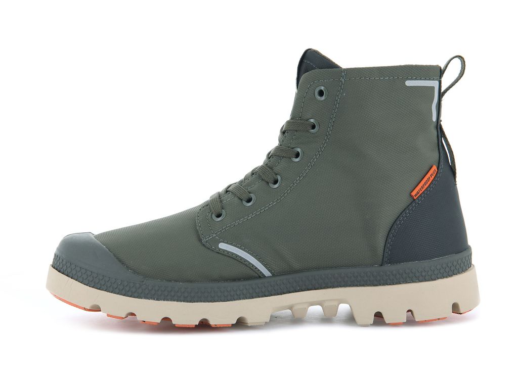 Palladium Pampa Lite+ Recycle Wp+ Stivali Bambino Verde Oliva Verde Oliva | QWJUY-3712