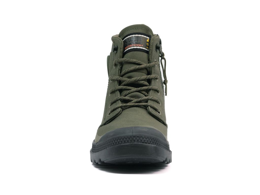 Palladium Pampa Rcyl Lt+wp+zip Stivali Uomo Verde Oliva | ANOTV-7436