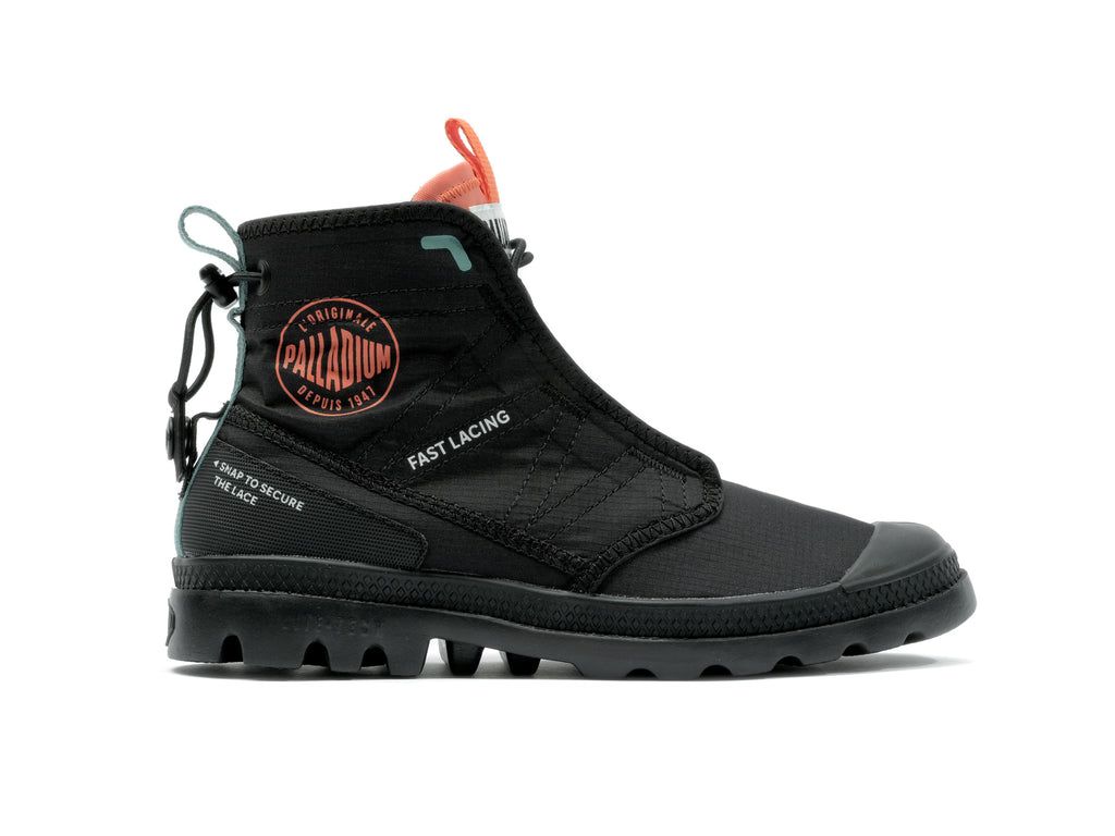 Palladium Pampa Travel Lite Rs Stivali Bambino Nere | OHPMC-2381