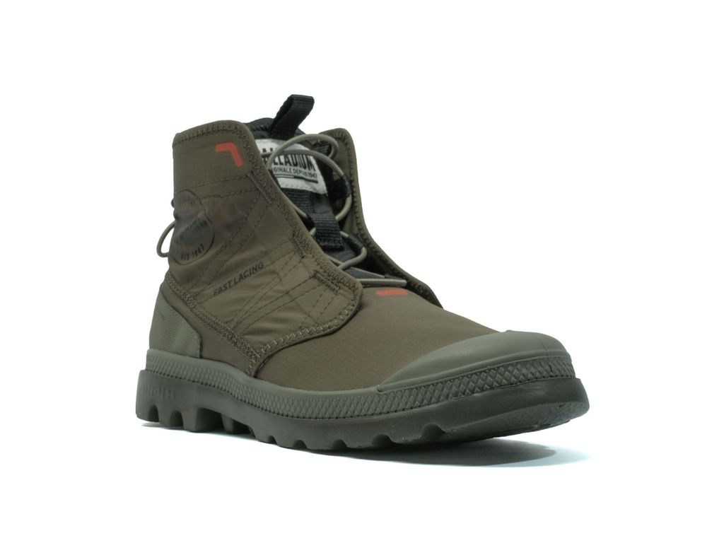 Palladium Pampa Travel Lite Rs Stivali Bambino Verde Oliva | AXKOL-9726