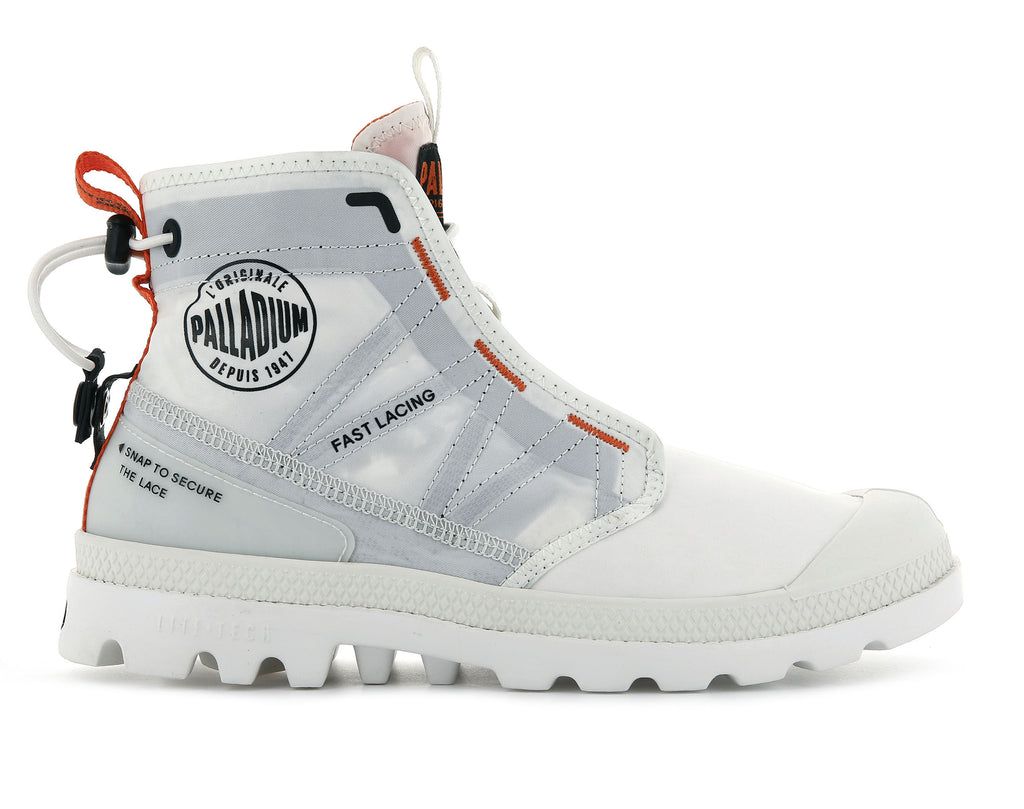 Palladium Pampa Travel Lite Stivali Bambino Bianche | SVPRH-8049