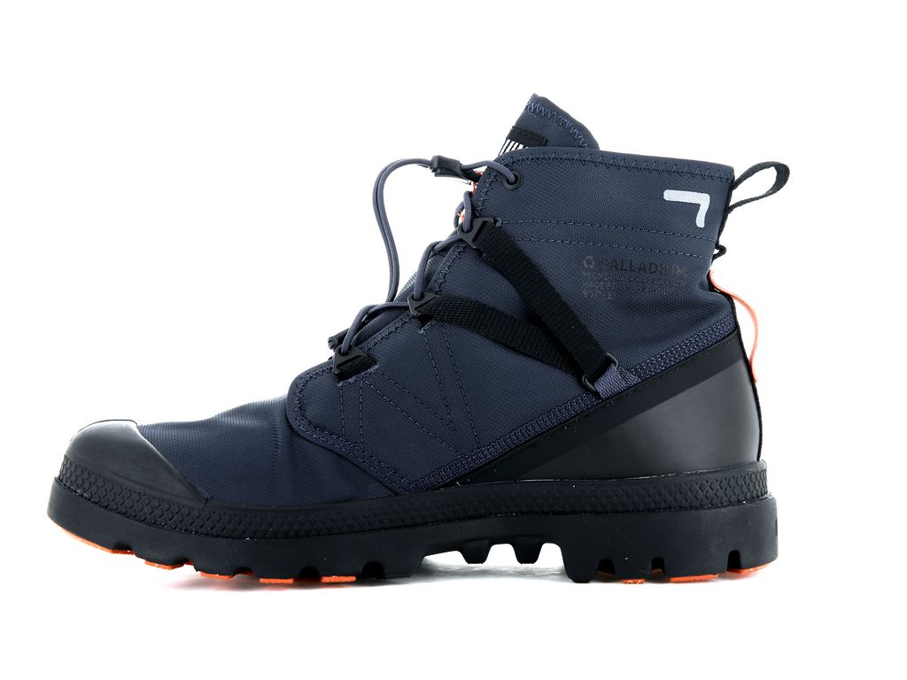 Palladium Pampa Travel Lite+ Waterproof Stivali Uomo Indaco | YXDQE-8201