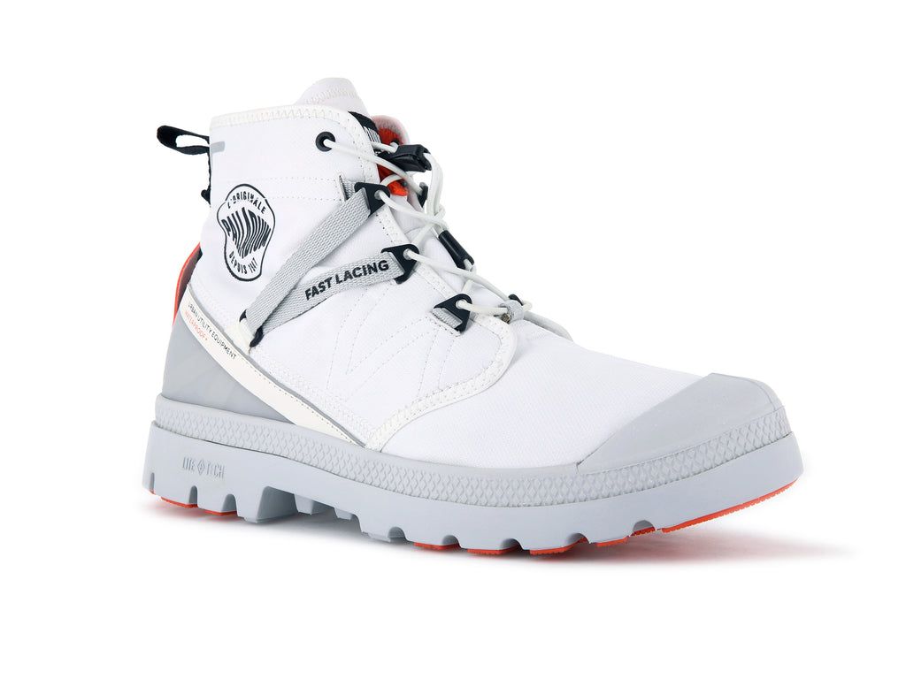 Palladium Pampa Travel Lite+ Waterproof Stivali Donna Bianche | ITJPZ-8452