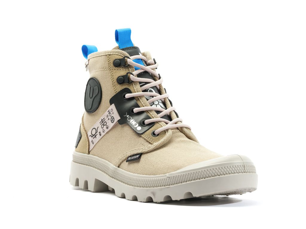 Palladium Pampa X Destiny Stivali Bambino Dune | WYEKI-9401