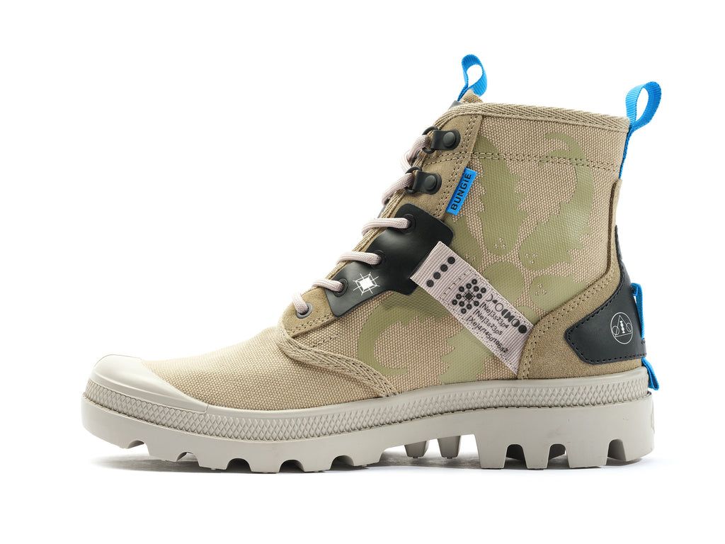 Palladium Pampa X Destiny Stivali Bambino Dune | WYEKI-9401