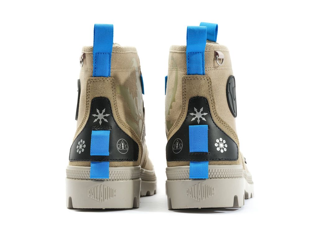 Palladium Pampa X Destiny Stivali Bambino Dune | WYEKI-9401