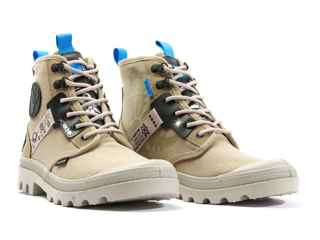 Palladium Pampa X Destiny Stivali Uomo Dune | WVFHK-5913